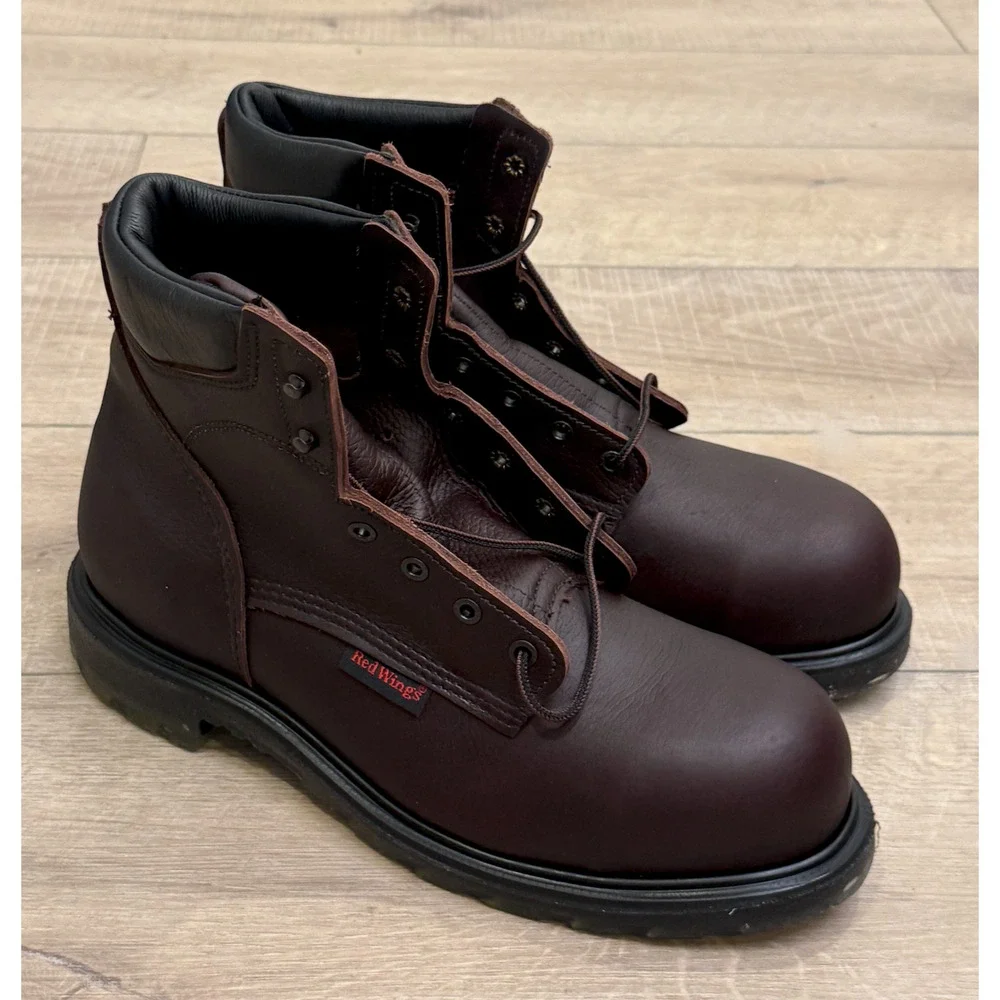 NEW RED WING 2406 SUPERSOLE 2.0 6-INCH SAFETY STEEL TOE WORK BOOTS SZ 10.5 D